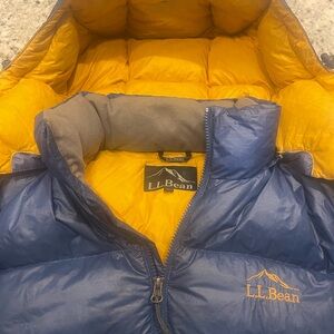 LL BEANE GREY GOOSE DOWN 700 “WINTER JACKET” MENS XL  HOODPTP 24.5 HEM27